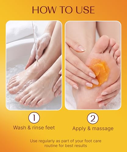 BIOAQUA Exfoliating Foot Scrub Cream with Shea Oil for Calluses, 180g
