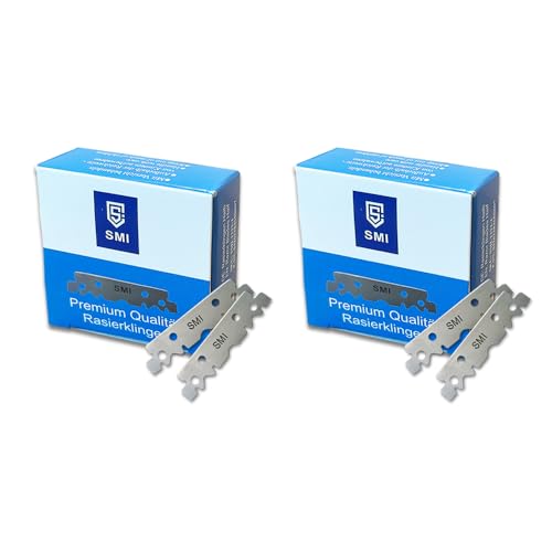 SMI Razor Blades Professional for Men Replaceable Blades 200 Pcs Half Blade / 2 Pack