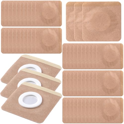 50pc Castor Oil Belly Patches - Self-Adhesive Organic Cotton
