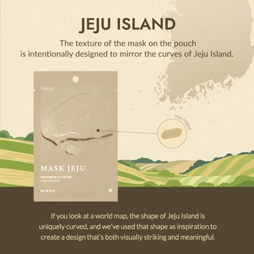 MIZON Joyful Time Jeju Face Mask Bundle (10 PCS) ? Multi-Pack with 2 of Each: Heartleaf, Fig & Aloe, Lotus, Hydrangea & Camellia ? Moisturizing & Nourishing Korean Face Masks for Radiant Skin