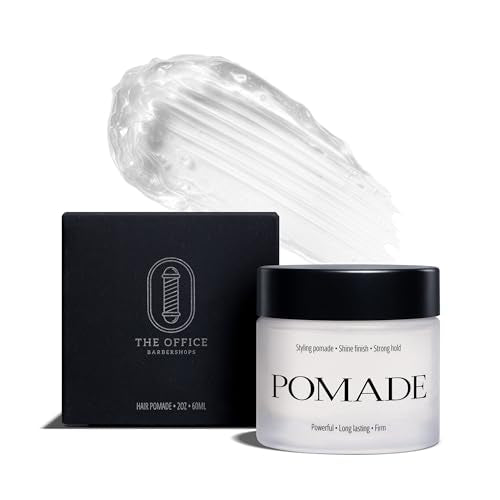 Strong Hold Hair Pomade for Men - Water Based Shine Finish 2oz