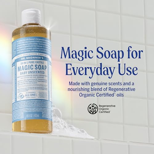 Dr. Bronner's Pure-Castile Liquid Soap Baby Unscented 16oz