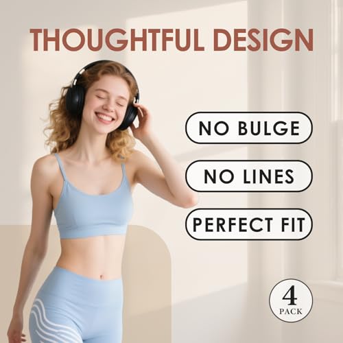 Seamless Modesty Cover, Invisible Silicone Insert, Discreet Underwear Guard, Smooth Front Concealer Pad, Comfort Wear Protector for Women (4 Pack)