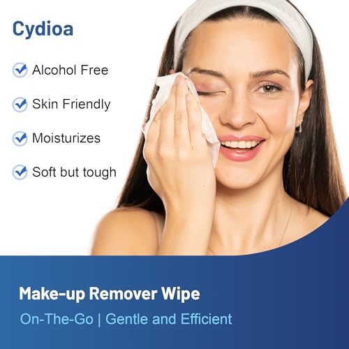 20 Makeup Remover Wipes - Individual Pack of 20 for Travel & Face Cleansing - Medium