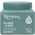 Collagen + Elastin Skin Strengthening Body Butter for Dry Skin ? Hydrating & Firming Skin Care, Vegan Skincare, 16 oz