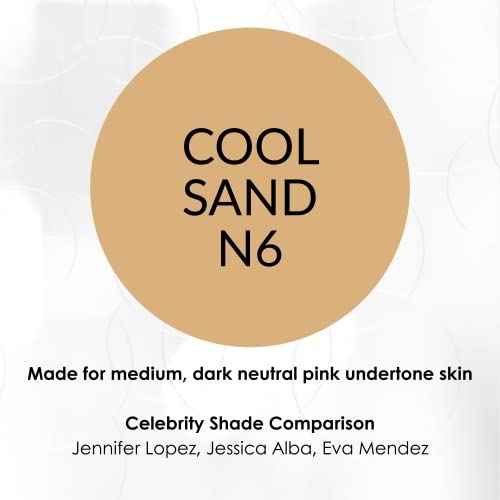 NV BB Perfecting Mist Foundation Buildable Coverage Professional Airbrush Makeup with Plant-based Stem Cell Polypeptides, Vitamins A, D, E and Aloe, 1.5 ounces, Cool Sand