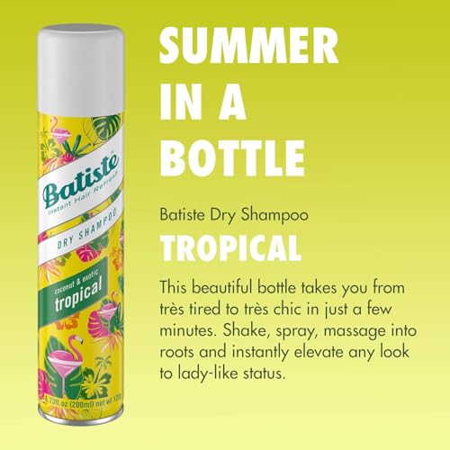 Batiste Tropical Dry Shampoo, 3.81 OZ (Pack of 2)