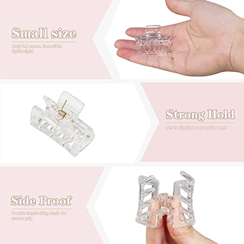 Small Claw Hair Clips for Women, 10-Pack 1.5 Inch Mini Jaw Clips