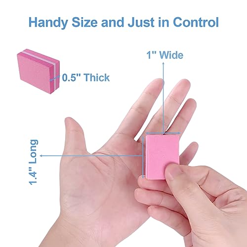 AhaTopia Mini Nail Buffers 180/240 Grit - 50 Pack for Acrylic & Natural Nails