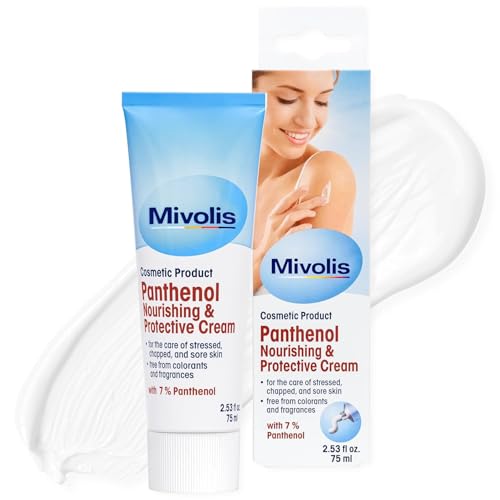 High Concentration 7% Panthenol B5 Multi Healing Ointment & Soothing Cream for Dry, Irritated Skin, Sunburn & Rash Relief, Baby Safe, Fragrance-Free.