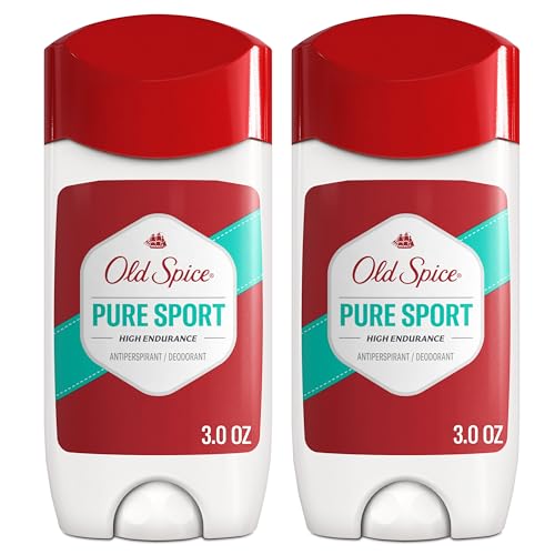 Old Spice High Endurance Deodorant Men, 48-Hour Sweat Protection, Pure Sport, 2-Pack