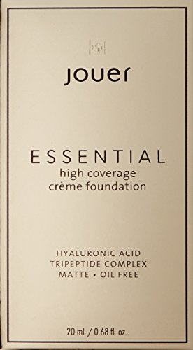 Jouer Essential High Coverage Crème Foundation - Available in 50 Shades for All Skin Tones - Healthy Ingredients - Paraben, Gluten & Cruelty Free - Vegan Friendly