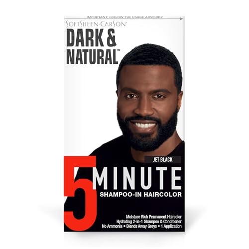SoftSheen-Carson Dark & Natural 5 Minute Shampoo-In Haircolor, Jet Black