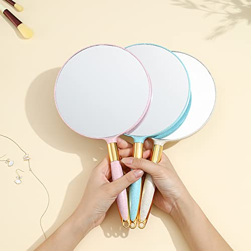 Round Hand Mirror for Makeup & Hair Styling, 6.9in