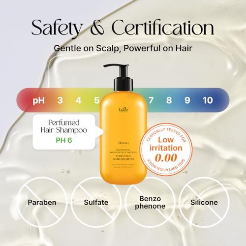 LA'DOR Hinoki Perfumed Shampoo - Keratin & Protein for Damaged Hair