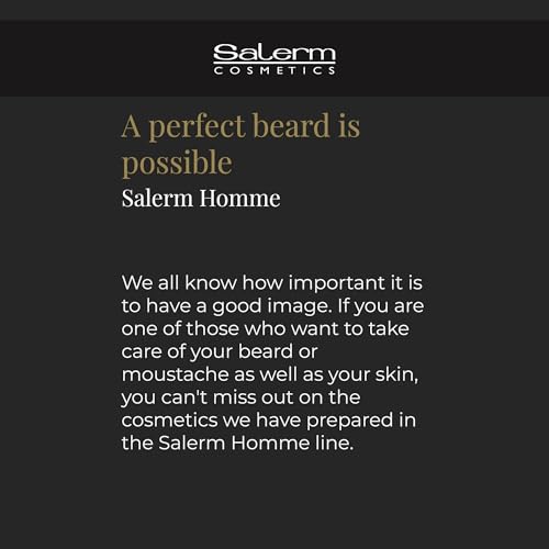 SALERM - Men's Hair Wax - Homme Barber Line - 100 ml - for Hair, Beard, and Mustache - Strong Hold and Medium Shine - with Hydrating Actives - Keeps Style Longer