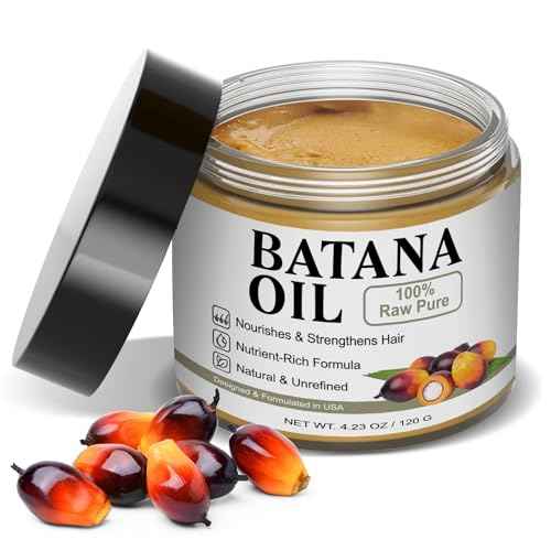 Dr. Sebi 100% Batana Oil for Hair Growth ? Unrefined & Natural Botana Hair Growth Oil, Boosts Thickness & Shine, Repairs Damage, Reduces Hair Loss, Fights Frizz & Split Ends For Men & Women 4.23 Fl Oz