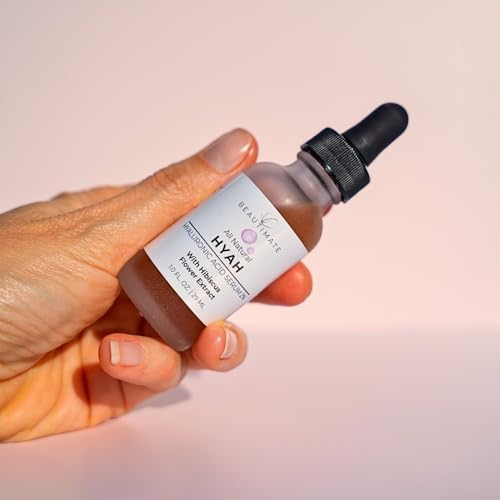 Beautimate Hyah Microneedling Serum ? 2% Hyaluronic Acid for Deep Hydration, Skin Renewal & Plumping ? Vegan, Cruelty-Free, Made in USA ? Anti-Aging Face Serum with Hibiscus Flower Extract, 1oz