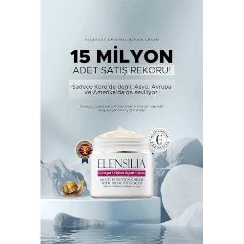 Elensilia Escargot Original Snail Repair Cream, Deep Hydration & Skin Barrier Care, 50 g ? Moisturizing All-in-One Daily Face Cream for Healthy, Supple Skin