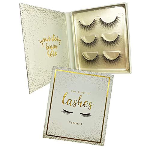 The Book of Lashes: Volume 1 - (Reusable False Eyelashes) - (Cruelty Free) - (3 Pairs)