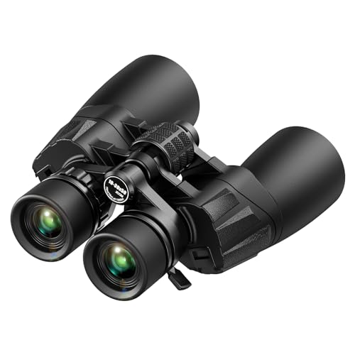 EEDABROS Binoculars for Adults, High Power Binoculars with Low Light Night Vision, Waterproof Binoculars for Bird Watching Sightseeing Traveling Football Games Stargazing with Carrying Case