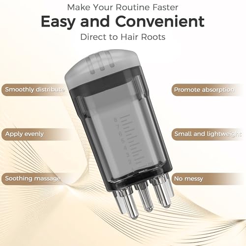 Minoxidil Scalp Applicator with 5-Roller Ball Massage