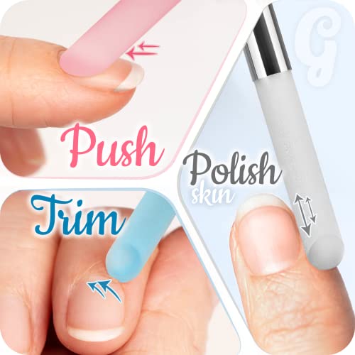 Gladzy Glass Cuticle Pusher - Precision Czech Crystal Manicure Stick