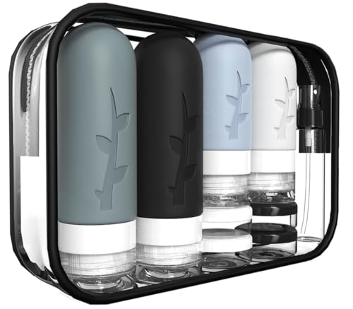 18-Pack TSA Approved Travel Bottles Set with Toiletry Bag