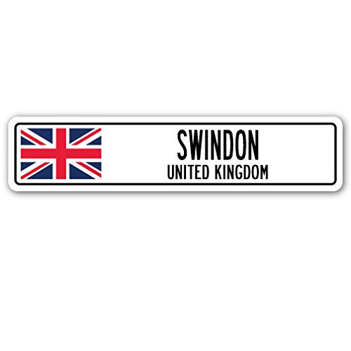 Swindon, United Kingdom Street Sign British Britons Brits Flag City Gift