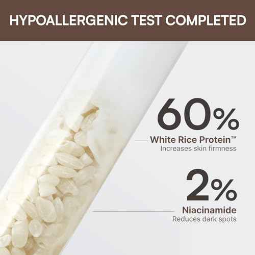 FLASKIN Milky Toner | Rice Enzyme Protein Toner | Skin Barrier Support, Hydration, Glow, Brightening | Oat and Rice Extract, Ceramide, Niacinamide | Dry, Flaky Skin | Korean Skincare | 8.5 fl.oz.