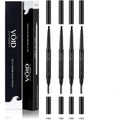 VOID Homme Beard Pencil Filler for Men (Black, Set of 4) - Instant Full Beard Pen Kit with Easy Liner and Waterproof Filling Pencil