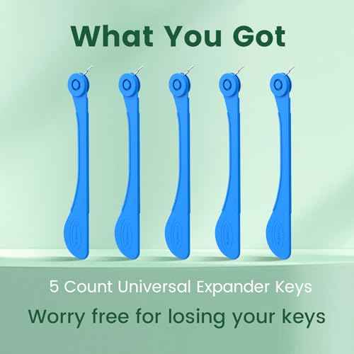 5 Count Universal Expander Keys, Dental Orthodontic Expansion Key Tool for Palatal Expanders