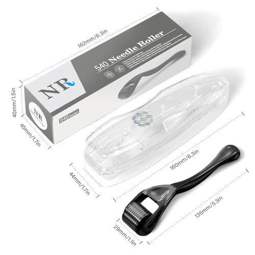Titanium Derma Roller 540 Needles 0.3mm for Face & Hair