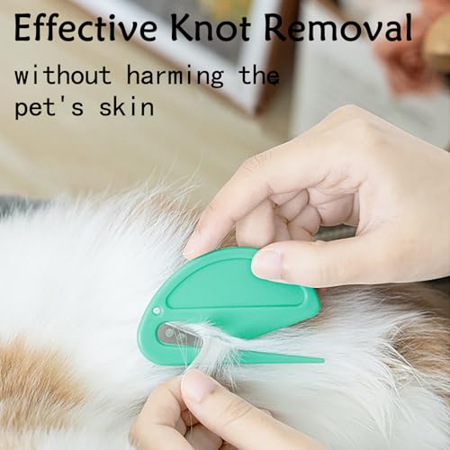 5-Piece Pet Knotting Comb Set for Cats & Dogs - Fur Removal Tool