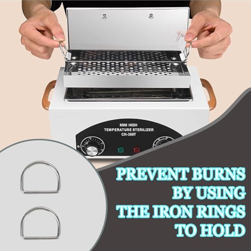 High Temperature Sterilizer Autoclave Machine,110V 300W 1.5L £¬Nail Tool Sterilizer with Timer for Sundry Beauty Hair Nail Metal Tools£¬Metal Tool Cleaner Machine