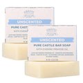 Adams Handmade Soap Unscented Pure Castile Bar Soap ? 4.5 oz | With Evening Primrose Oil | Vegan, Cold Process, 84% Organic, Fair Trade, No Fragrance, Sensitive Skin Safe, USA Made
