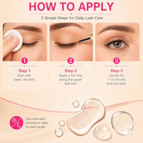 MAVENI Lash Enhancing Serum for Fuller, Longer Lashes - Sensitive Eye Safe