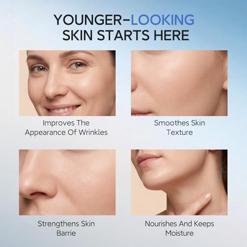 HKH Copper Peptides Serum for Face: 38 Capsules Anti-aging Facial Serum with GHK-Cu Peptide & Hyaluronic Acid for Fine Lines Wrinkles & Dryness - Daily Use for 30+ Women - Travel-Friendly