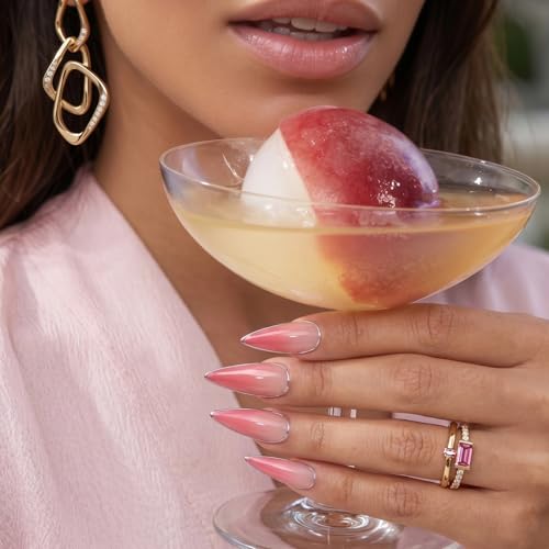 BTArtbox Blush Tipsy Press On Nails - Medium Stiletto Ombre Pink, 32Ct
