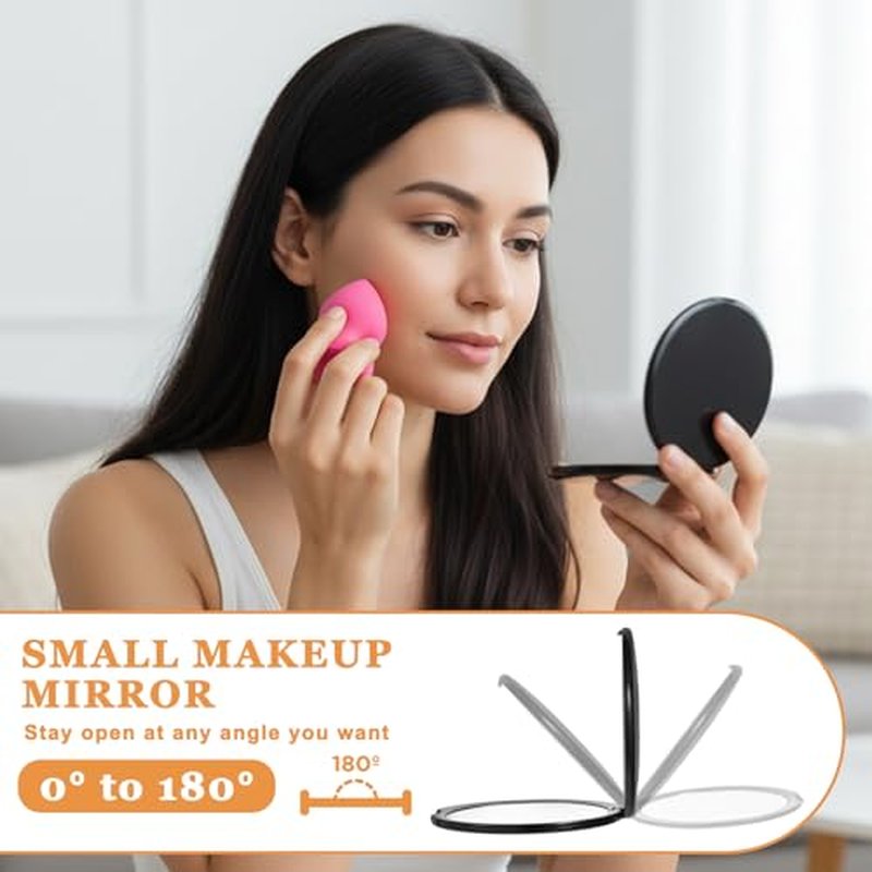 Double-Sided 1X/20X Compact Magnifying Travel Mirror
