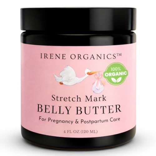 Organic Belly Butter for Pregnancy Stretch Mark Prevention 4oz