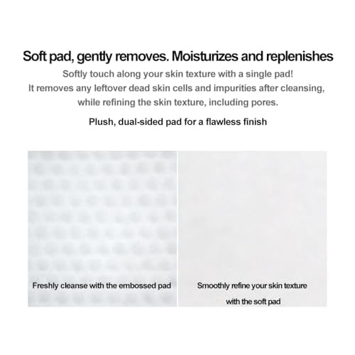 Toner Pad, 60 Pads | Clarifying & Hydrating Facial Pads for Women | Pre-Makeup Skin Prep, Pore Care, Skin Cleaning Wipe, K-Beauty, Made in Korea.