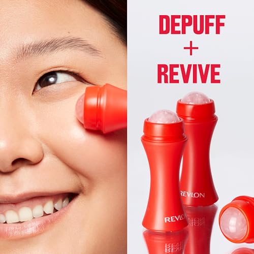 Revlon Skin Reviving Face Roller with Rose Quartz - Depuffs & Cools Skin