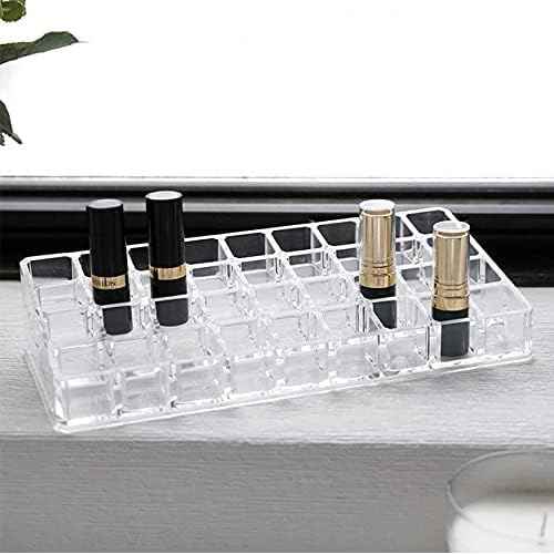 LEILIN 36 Slot Lipstick Drawer Organizer Lip Gloss Storage Essential Oil Holder Clear Acrylic Lipstick Organizer Storage of Cosmetics and Perfume