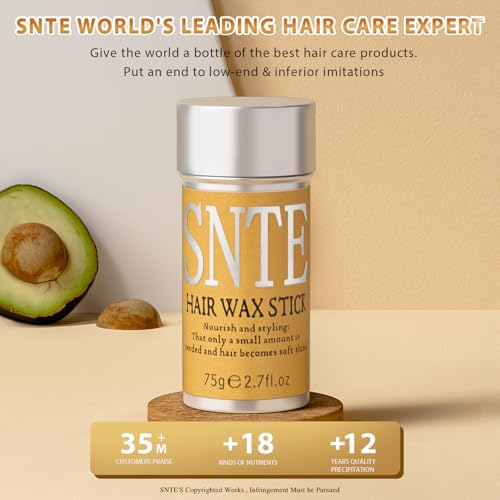 Hair Wax Stick for Flyaways & Frizz Control (2-Pack)