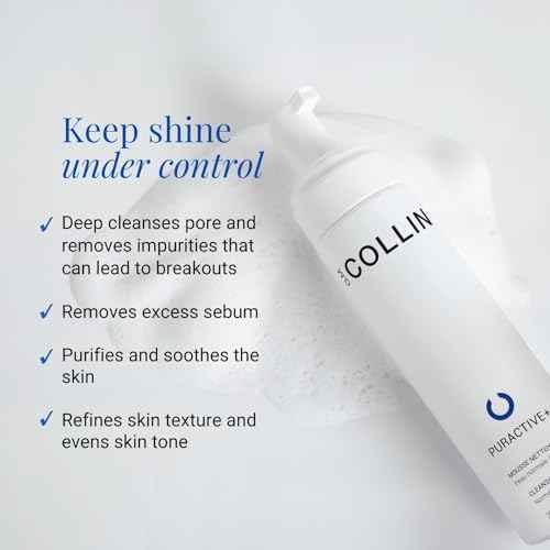 G.M. COLLIN Puractive+ Cleansing Foam | Foaming Face Wash for Oily or Acne Prone Skin | Hydrating Cleanser with Salicylic Acid