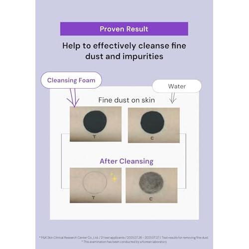 THANKYOU FARMER Pollufree pH-Balanced Cleansing Foam - Korean Face Wash for Sensitive Skin, Hyaluronic Acid Hydrating Facial Cleanser 4.22 fl.oz