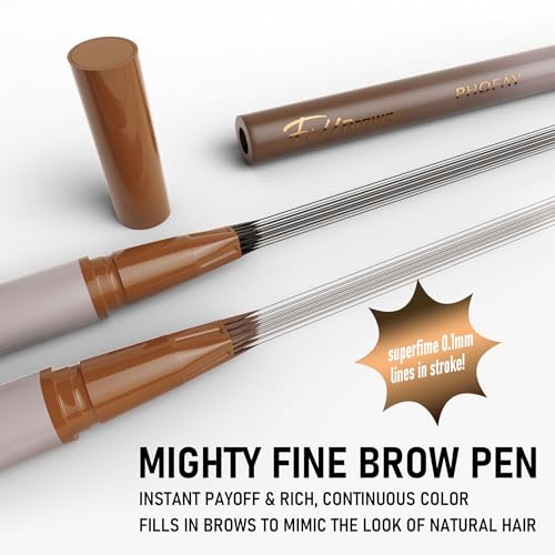 PHOFAY Waterproof Wild Eyebrow Pencil & Hairline Product - Ultra-Fast Drying, Hair Color Matching, Beginner-Friendly & Versatile (4 COLORS)