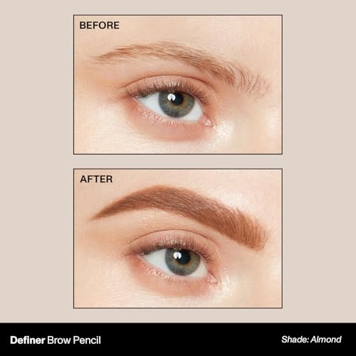 Morphe Dual-Ended Eyebrow Pencil & Spoolie - Precise Shaping & Filling - Almond
