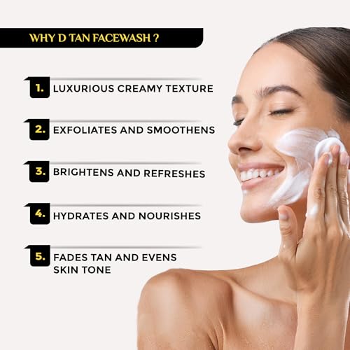 Belitaas Luxury D Tan Face Wash with Kojic Acid, AHA, BHA & PHA - 100 ml